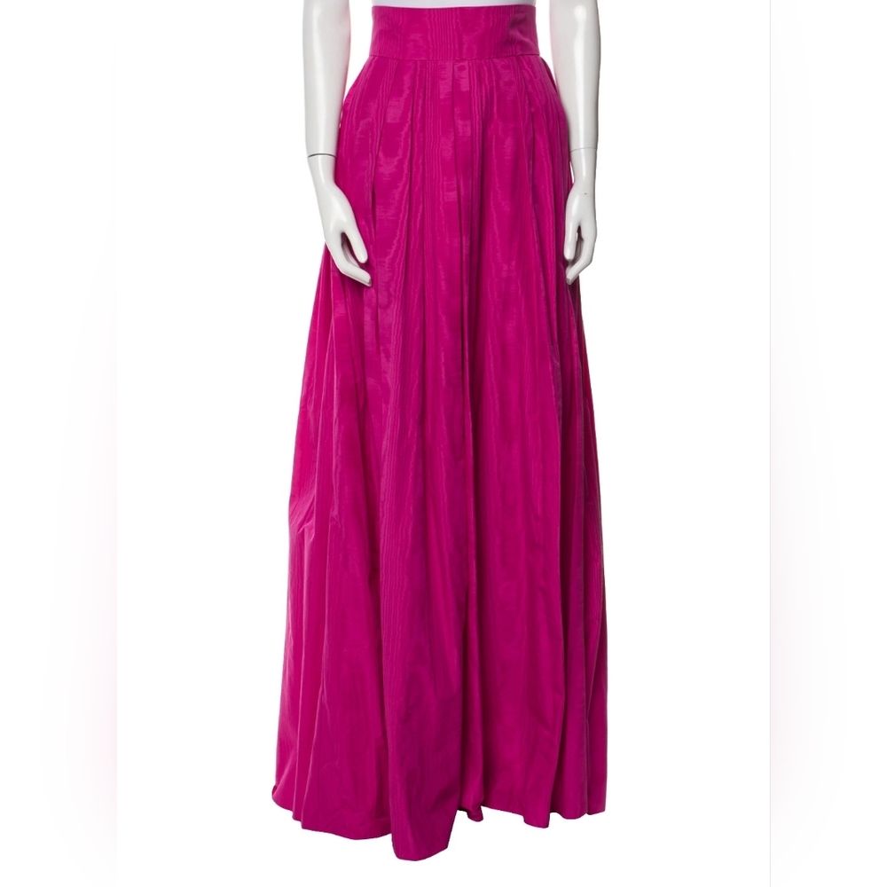 Carolina Herrera pleatet Accents long skirt with tags